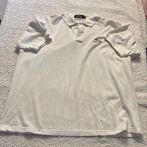 Jaguar White Polo Shirt with Knit Fabric